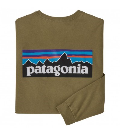 Blouse Patagonia Long-Sleeved P-6 Logo Responsibili-Tee M's