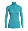 Merino Chemise Icebreaker 200 Oasis LS Half Zip Sky Paths W's
